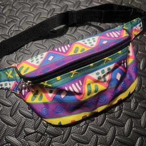 Colourful Vintage Geometric Pattern Fanny Pack